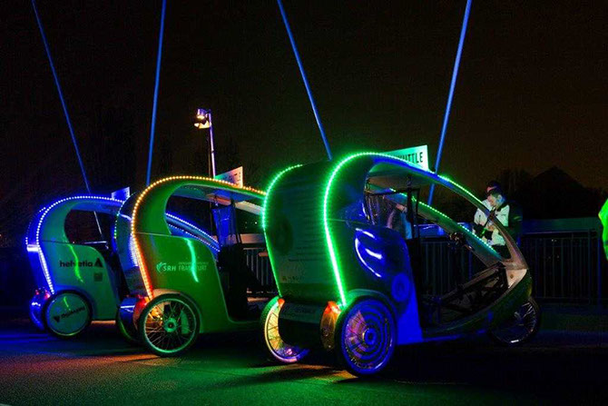 Velotaxis beim Luminale Event 2014